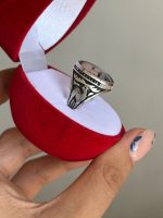 انگشتر مردانه رکاب نقره روس - تصویر 3